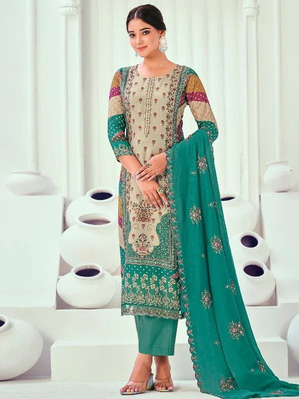 Women's Multicolor Muslin Floral Digital Print With Resham Thread Work Kurta With Trouser & Dupatta - Aastha Fashion Trousers Harem Relaxed Fit Women's Multicolor Muslin Floral Digital Print With Resham Thread Work Kurta With Trouser & Dupatta - Aastha Fashion Trousers Harem Relaxed Fit