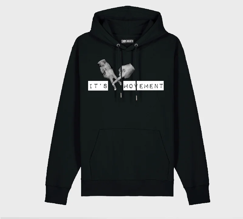 SWMSOCIETY - MOVEMENT RANSOM SENTENCE HOODIE Hoodie with Stripes Bold Sporty