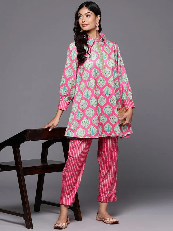 Women's Printed Tunic & Trousers - Ahalyaa Trousers New Arrival