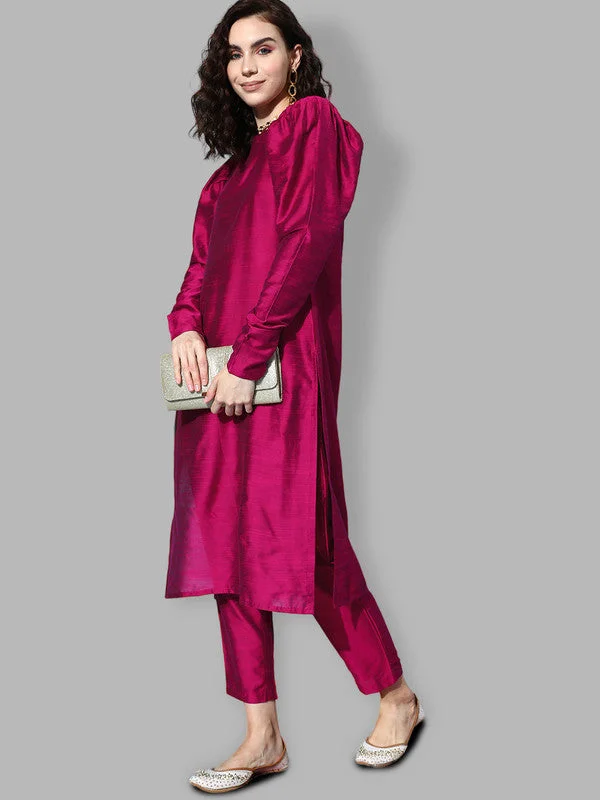 Women's Regular Kurta With Trousers - Ahalyaa Trousers Capri Summer