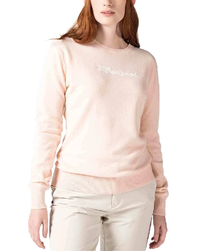 Rossignol Signature Knit Wool & Cashmere-Blend Sweater Spandex Rayon Corduroy