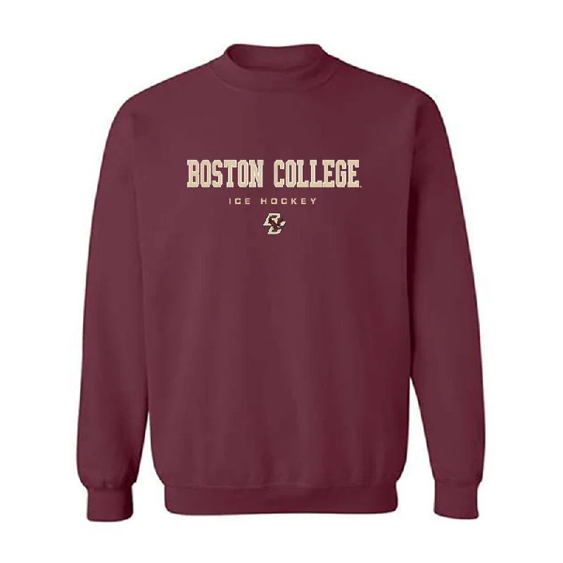 Boston College - NCAA Women's Ice Hockey : Katie Pyne - Crewneck Sweatshirt Classic Shersey Hoodie with Cropped Fit Short Trendy Boston College - NCAA Women's Ice Hockey : Katie Pyne - Crewneck Sweatshirt Classic Shersey Hoodie with Cropped Fit Short Trendy