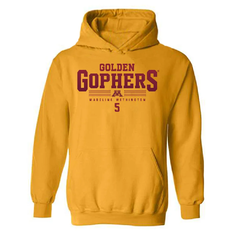 Minnesota - NCAA Women's Ice Hockey : Madeline Wethington - Classic Fashion Shersey Hooded Sweatshirt Hoodie with Pocket Utility Practical Minnesota - NCAA Women's Ice Hockey : Madeline Wethington - Classic Fashion Shersey Hooded Sweatshirt Hoodie with Pocket Utility Practical