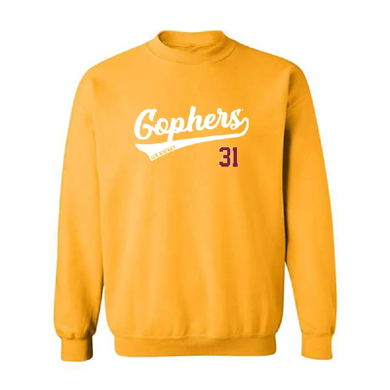 Minnesota - NCAA Women's Ice Hockey : Skylar Vetter - Classic Shersey Crewneck Sweatshirt Hoodie with Bell Sleeves Flared Feminine Minnesota - NCAA Women's Ice Hockey : Skylar Vetter - Classic Shersey Crewneck Sweatshirt Hoodie with Bell Sleeves Flared Feminine