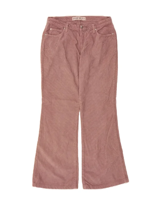 ONYX Womens Bootcut Corduroy Trousers W31 L30 Purple Trousers Essential Wardrobe