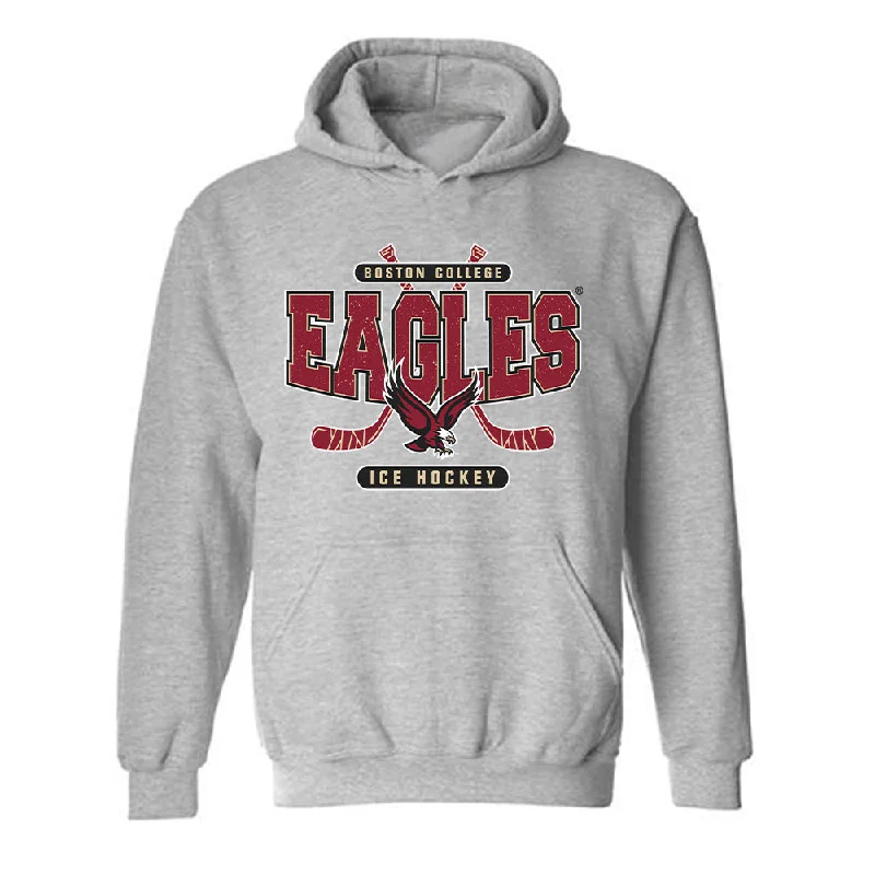 Boston College - NCAA Women's Ice Hockey : Lauren Glaser - Sports Shersey Hooded Sweatshirt Hoodie with Longline Fit Extended Stylish Boston College - NCAA Women's Ice Hockey : Lauren Glaser - Sports Shersey Hooded Sweatshirt Hoodie with Longline Fit Extended Stylish