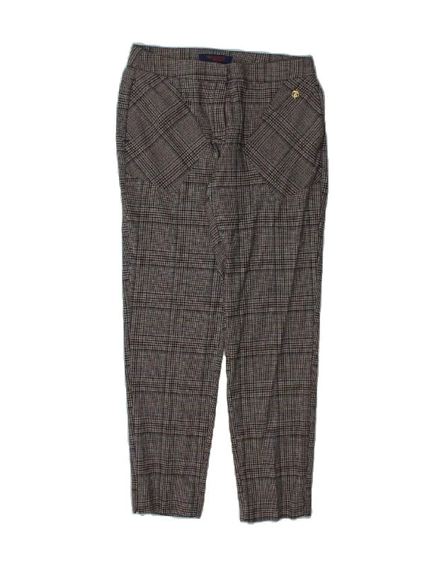 TRUSSARDI Womens Slim Chino Trousers IT 38 XS W28 L27 Grey Check Viscose Trousers Review Highly TRUSSARDI Womens Slim Chino Trousers IT 38 XS W28 L27 Grey Check Viscose Trousers Review Highly