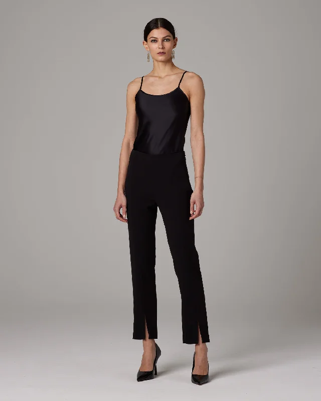 Slim Trouser With Slit Trousers Low Rise Relaxed