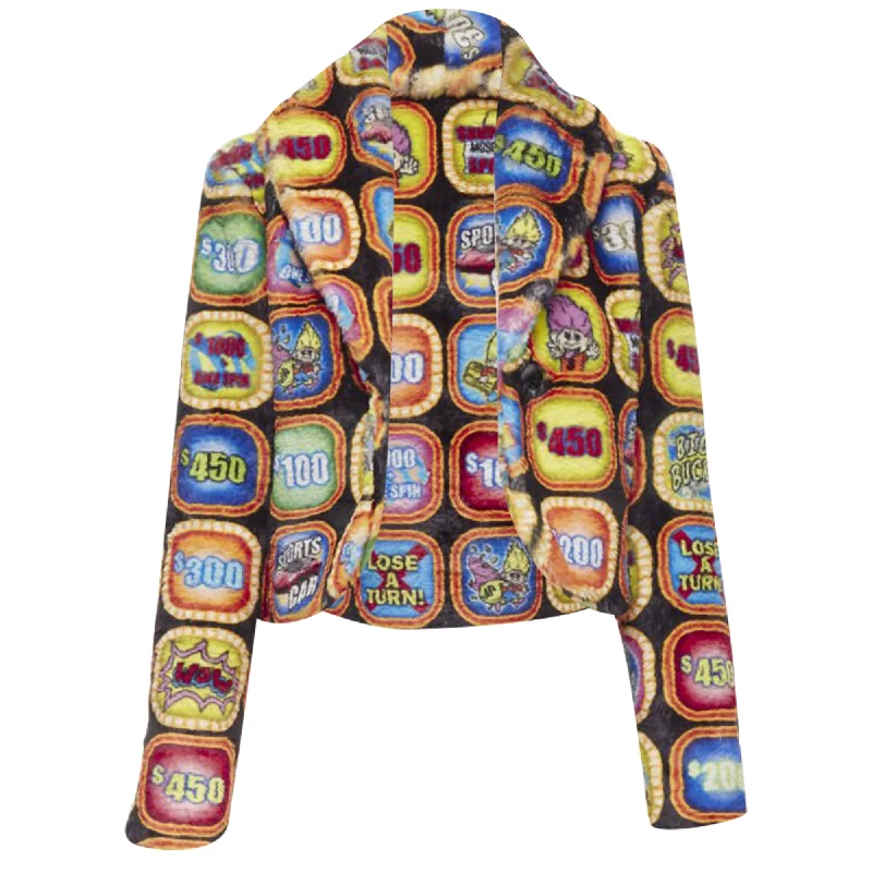 Moschino Couture! faux fur jacket Hoodie Zip-Up Jacket Button-Up Jacket