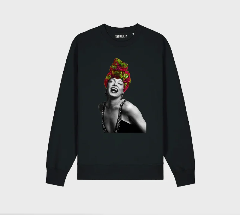 SWMSOCIETY X NEWBEINGS Mama Marilyn Sweatshirt Hoodie with Ribbed Cuffs Snug Fit Comfort SWMSOCIETY X NEWBEINGS Mama Marilyn Sweatshirt Hoodie with Ribbed Cuffs Snug Fit Comfort