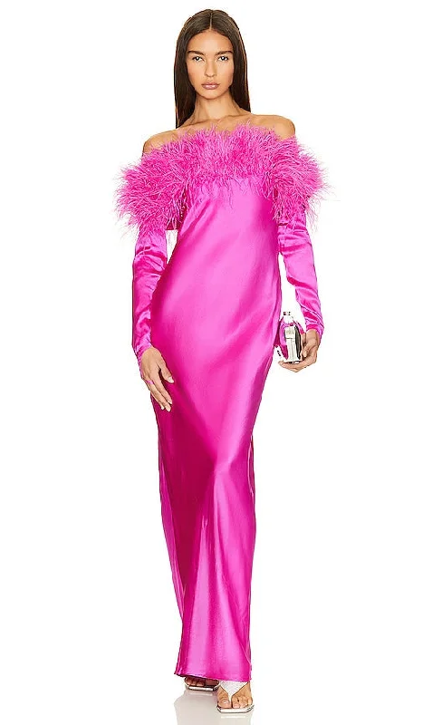 Cult Gaia Terra Gown in Fuchsia