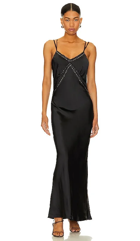 Steve Madden Reese Slip Dress in Black