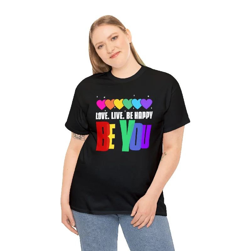 Be You LGBT Love Live Be Happy Rainbow LGBT Pride Parade Plus Size Shirts for Women Wool Fabric Cashmere Fabric Tweed Fabric Be You LGBT Love Live Be Happy Rainbow LGBT Pride Parade Plus Size Shirts for Women Wool Fabric Cashmere Fabric Tweed Fabric