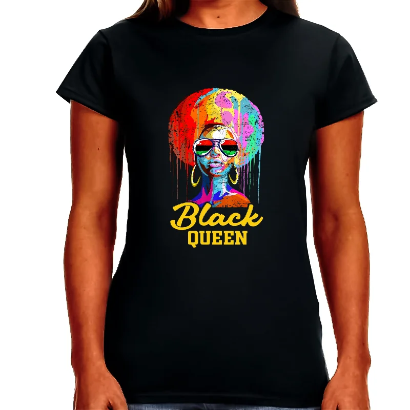 Juneteenth T-shirt for Women Freedom Day Womens Black Pride Melanin Tee Striped Floral Plaid Juneteenth T-shirt for Women Freedom Day Womens Black Pride Melanin Tee Striped Floral Plaid