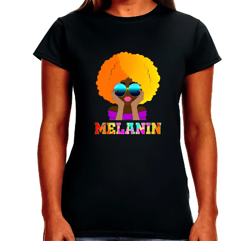 Black History T-shirt for Women Freedom Day Womens Black Pride Tee Fleece Nylon Spandex Black History T-shirt for Women Freedom Day Womens Black Pride Tee Fleece Nylon Spandex