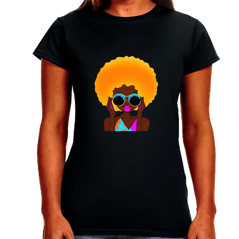 Black History T-shirt for Women Freedom Day Womens Black Pride Tee Mesh Canvas Denim Black History T-shirt for Women Freedom Day Womens Black Pride Tee Mesh Canvas Denim