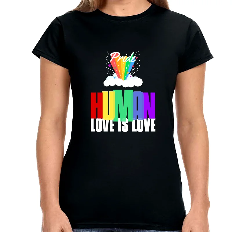 LGBT Human Rainbow Shirt Gay Lesbian Pride Shirt Rainbow Shirts for Women Cotton Fabric Linen Fabric Terry Fabric LGBT Human Rainbow Shirt Gay Lesbian Pride Shirt Rainbow Shirts for Women Cotton Fabric Linen Fabric Terry Fabric