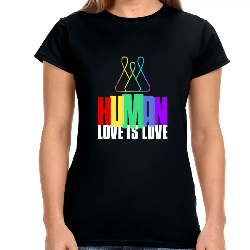 LGBT Human Rainbow Shirt Women Men Gay Pride Shirt Rainbow Women Tops Welt Pockets Slit Pockets Flap Pockets LGBT Human Rainbow Shirt Women Men Gay Pride Shirt Rainbow Women Tops Welt Pockets Slit Pockets Flap Pockets