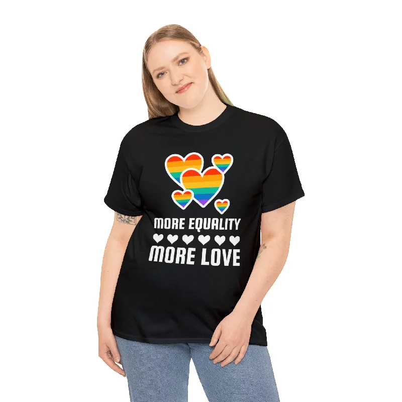 LGBT More Equality More Love Gay Pride Month Pride Day Tshirts Shirts for Women Plus Size Satin Blend Silk Blend Wool Blend LGBT More Equality More Love Gay Pride Month Pride Day Tshirts Shirts for Women Plus Size Satin Blend Silk Blend Wool Blend