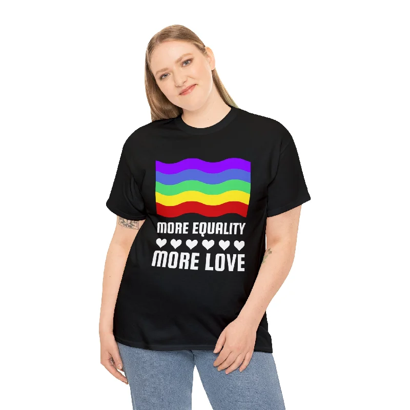 LGBT More Equality More Love Gay Pride Month Rainbow LGBTQ Plus Size Shirts for Women Cashmere Blend Cotton Blend Poly Blend LGBT More Equality More Love Gay Pride Month Rainbow LGBTQ Plus Size Shirts for Women Cashmere Blend Cotton Blend Poly Blend