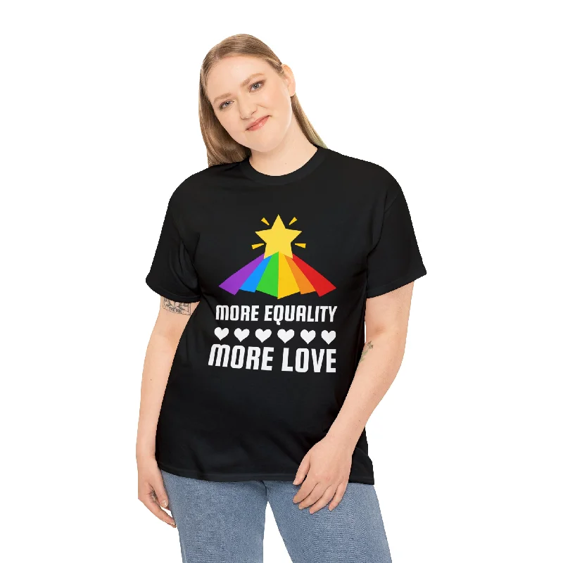 LGBT More Equality More Love Shirts LGBTQ Gay Lesbian LGBT Plus Size Clothing for Women Mesh Fabric Canvas Fabric Denim Fabric LGBT More Equality More Love Shirts LGBTQ Gay Lesbian LGBT Plus Size Clothing for Women Mesh Fabric Canvas Fabric Denim Fabric