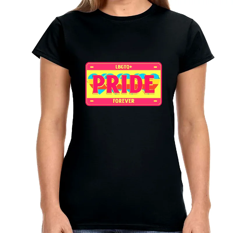 LGBTQ+ Forever LGBT Flag Gay Pride Month Lesbian Rainbow Womens T Shirts Sequined Glittery Shiny LGBTQ+ Forever LGBT Flag Gay Pride Month Lesbian Rainbow Womens T Shirts Sequined Glittery Shiny