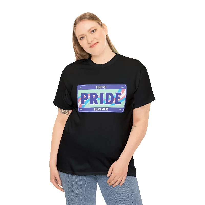 LGBTQ+ Forever License Plate LGBT Rainbow Flag Gay Pride Plus Size Shirts for Women Print Jacquard Patchwork LGBTQ+ Forever License Plate LGBT Rainbow Flag Gay Pride Plus Size Shirts for Women Print Jacquard Patchwork