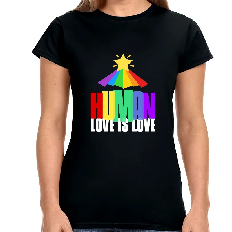 LGBTQ Human Rainbow Shirt Gay Lesbian Pride Shirt Rainbow Shirts for Women Fleece Fabric Down Fabric Feather Fabric LGBTQ Human Rainbow Shirt Gay Lesbian Pride Shirt Rainbow Shirts for Women Fleece Fabric Down Fabric Feather Fabric