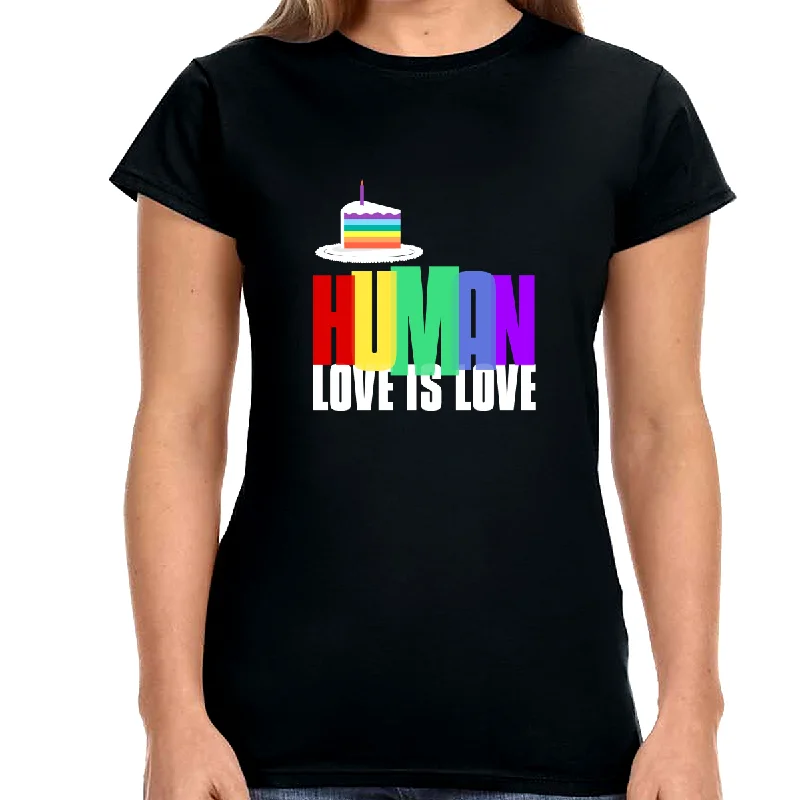 Pride Shirt HUMAN LGBTQ Flag Lesbian Pride Month Rainbow Gay Womens T Shirts Front Pockets Side Pockets Patch Pockets Pride Shirt HUMAN LGBTQ Flag Lesbian Pride Month Rainbow Gay Womens T Shirts Front Pockets Side Pockets Patch Pockets