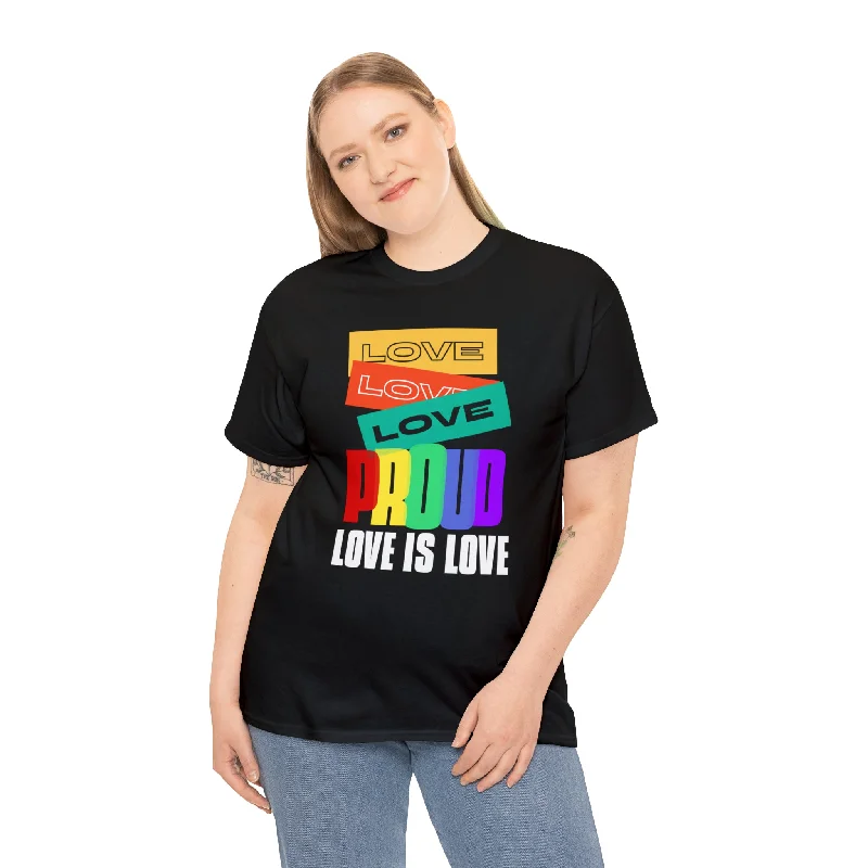 Proud LGBT Love is Love Lesbian Gay LGBT Pride Shirt LGBTQ Plus Size Tops for Women Graphic T-Shirt Round Neck Polyester Proud LGBT Love is Love Lesbian Gay LGBT Pride Shirt LGBTQ Plus Size Tops for Women Graphic T-Shirt Round Neck Polyester
