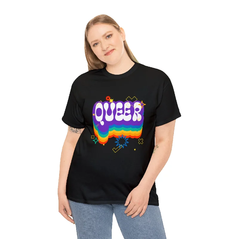Queer Tshirt Gay LGBTQ Flag Lesbian Gay Pride Month Rainbow Womens Plus Size Tops Wool Fabric Cashmere Fabric Tweed Fabric Queer Tshirt Gay LGBTQ Flag Lesbian Gay Pride Month Rainbow Womens Plus Size Tops Wool Fabric Cashmere Fabric Tweed Fabric