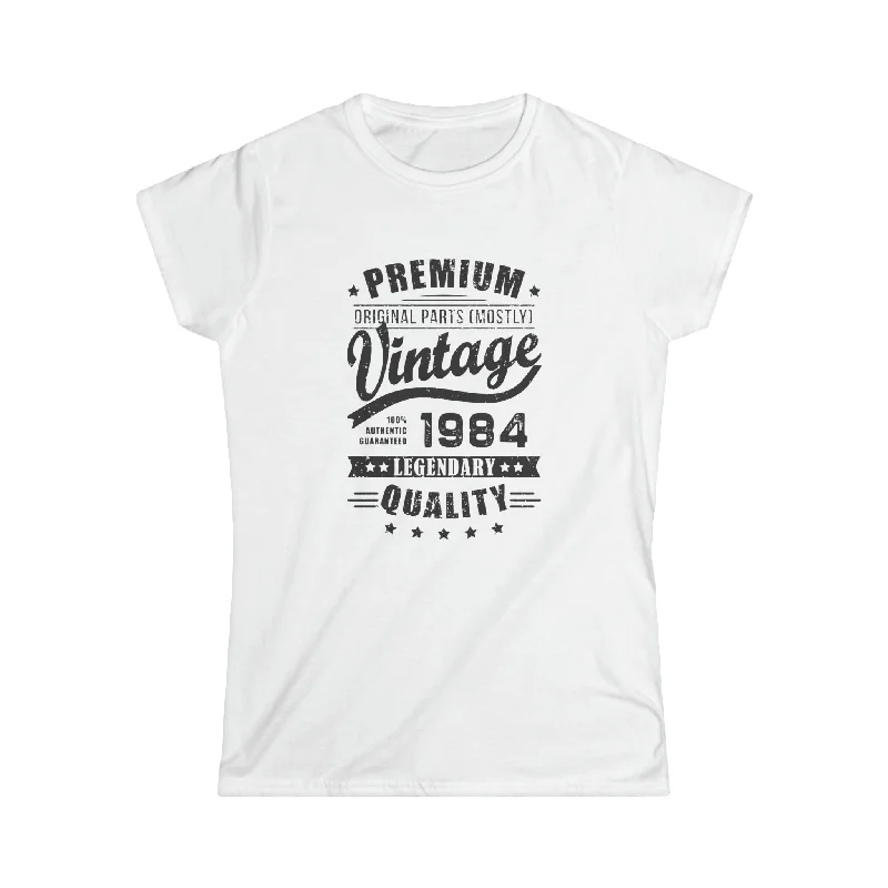Vintage 1984 T Shirts for Women Retro Funny 1984 Birthday Womens Shirt Mesh Fabric Canvas Fabric Denim Fabric Vintage 1984 T Shirts for Women Retro Funny 1984 Birthday Womens Shirt Mesh Fabric Canvas Fabric Denim Fabric