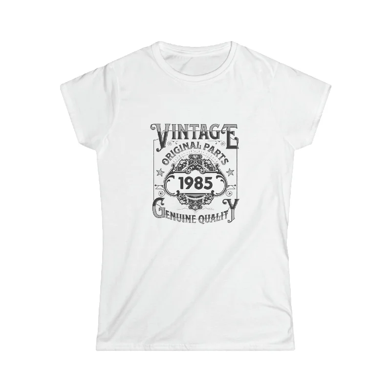 Vintage 1985 TShirt Women Limited Edition BDay 1985 Birthday Womens T Shirt Embroidered Appliqued Beaded Vintage 1985 TShirt Women Limited Edition BDay 1985 Birthday Womens T Shirt Embroidered Appliqued Beaded
