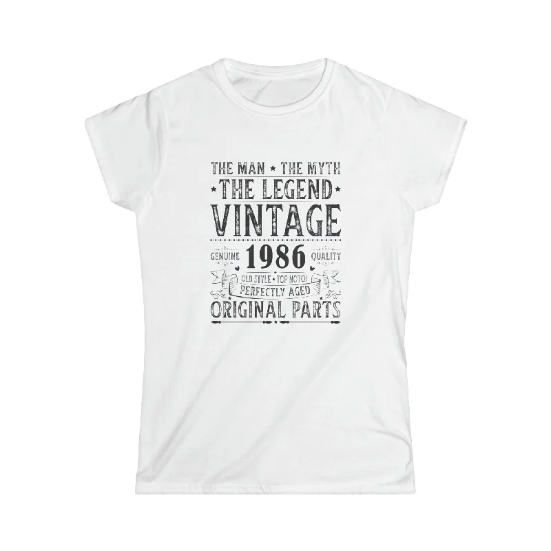 Vintage 1986 T Shirts for Women Retro Funny 1986 Birthday Women Tops Striped Floral Plaid Vintage 1986 T Shirts for Women Retro Funny 1986 Birthday Women Tops Striped Floral Plaid
