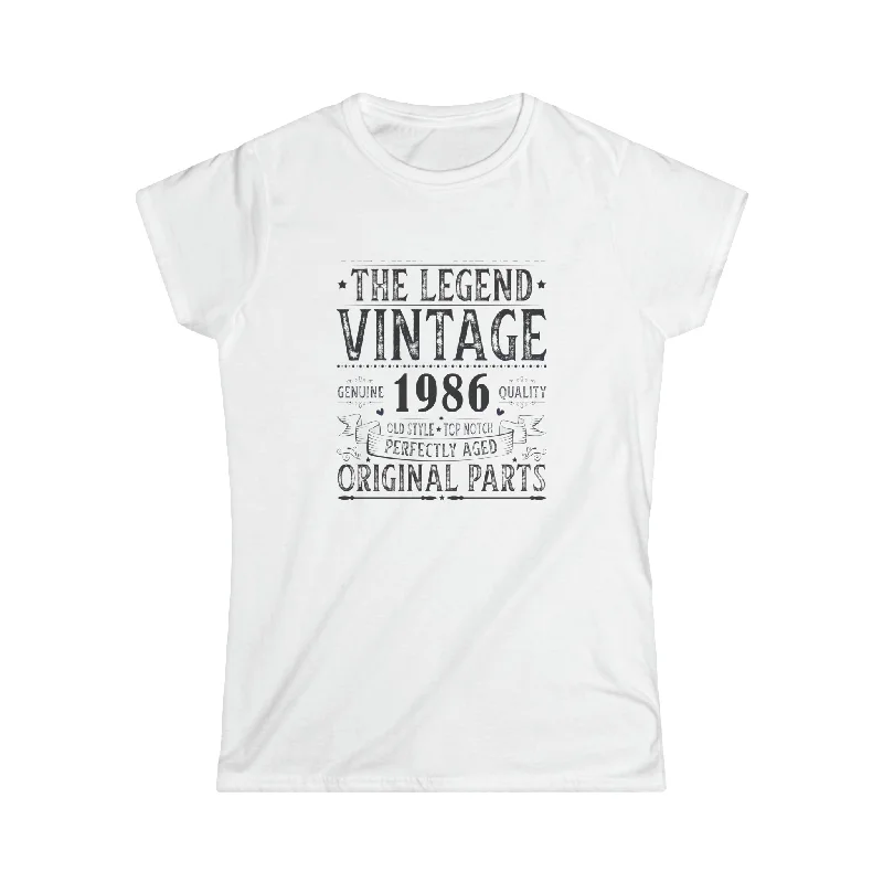 Vintage 1986 TShirt Women Limited Edition BDay 1986 Birthday Women Shirts Houndstooth Herringbone Solid Vintage 1986 TShirt Women Limited Edition BDay 1986 Birthday Women Shirts Houndstooth Herringbone Solid