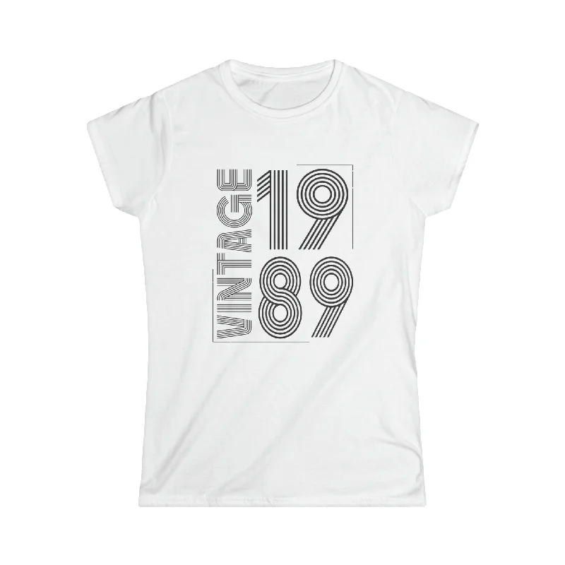 Vintage 1989 T Shirts for Women Retro Funny 1989 Birthday Womens T Shirts Solid Color Striped Floral Vintage 1989 T Shirts for Women Retro Funny 1989 Birthday Womens T Shirts Solid Color Striped Floral