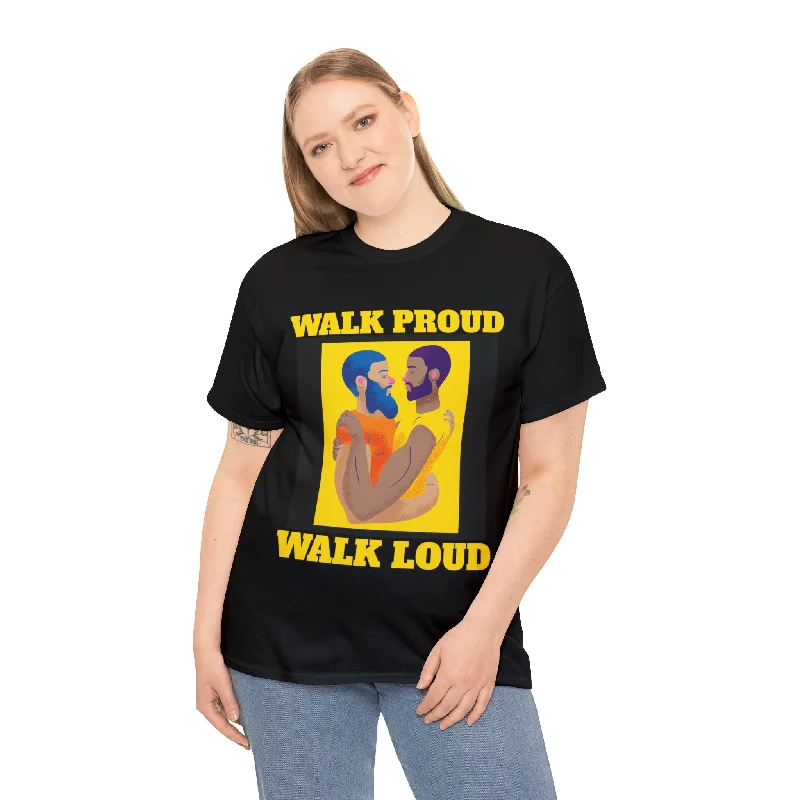 Walk Proud Walk Loud Pride Day Parade Shirt Gay Lesbian LGBT Tshirts Shirts for Women Plus Size Hooded Caped Shawl Collar Walk Proud Walk Loud Pride Day Parade Shirt Gay Lesbian LGBT Tshirts Shirts for Women Plus Size Hooded Caped Shawl Collar
